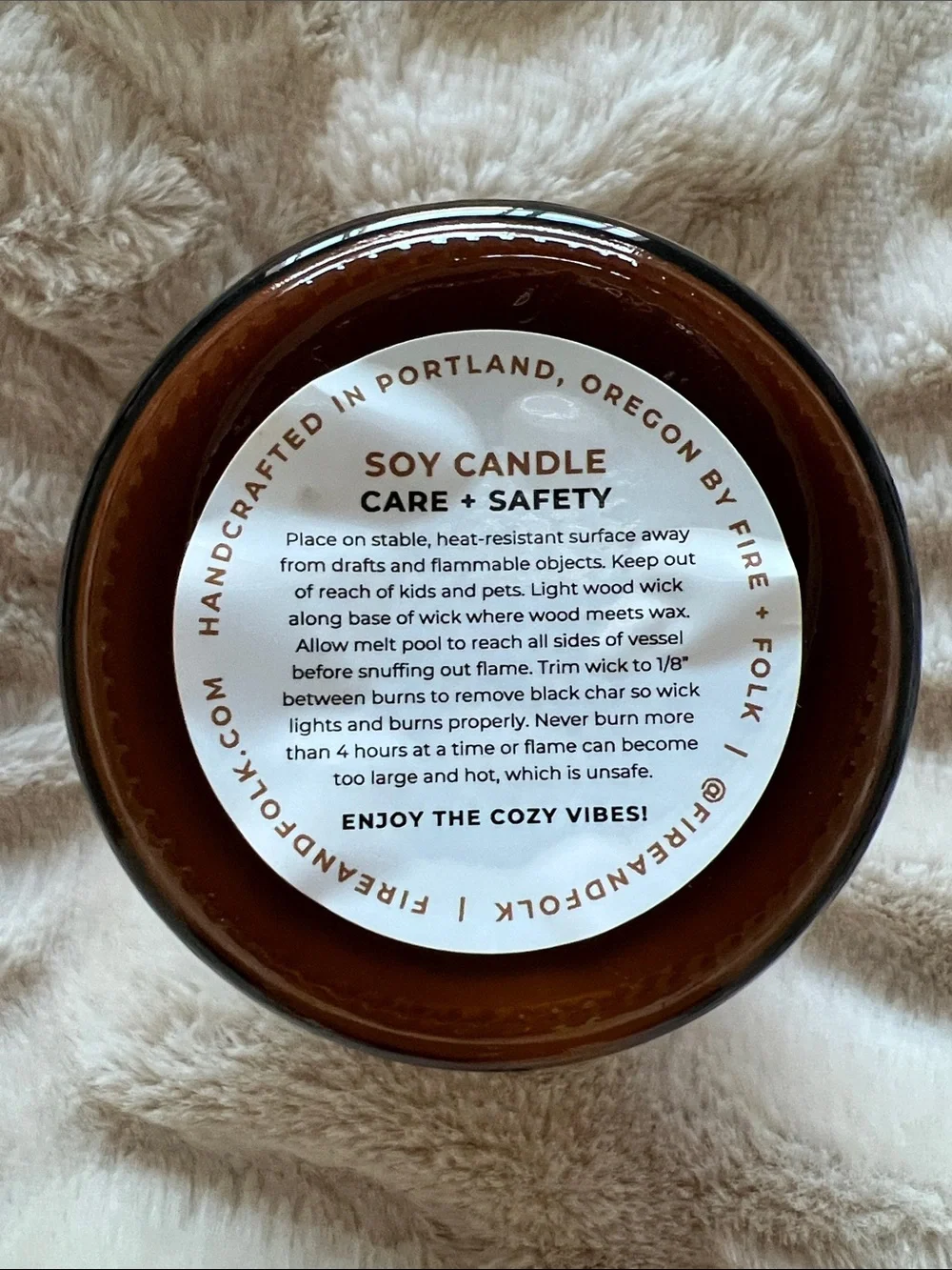 2 for $30 🕯️💛 Fire + Folk “Moon Milk” Soy Candle • 9oz
